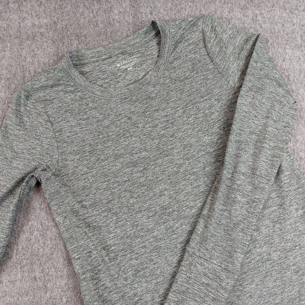 Athleta Uptempo Long Sleeve Top Women Size XXS Shadow Olive Shirt Thumb Holes